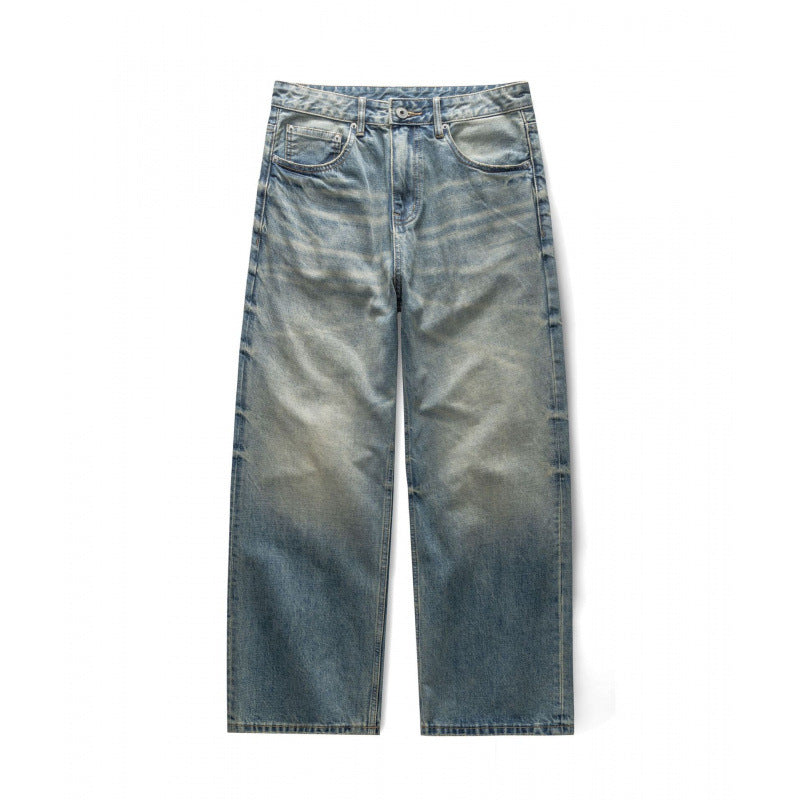 Women's Loose-Fit Straight-Leg Jeans with High Waist and Vintage Wash Shop Velvia
