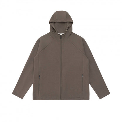 Unisex Light Hoodie Zip Jacket made of technical fleece with raglan sleeves Shop Velvia