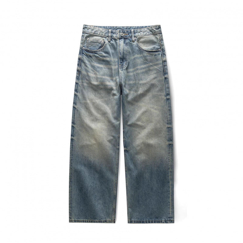 Women's Loose-Fit Straight-Leg Jeans with High Waist and Vintage Wash Shop Velvia