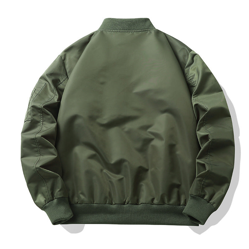 Men's Lightweight Flight Bomber Jacket with Water-Repellent Shell and Contrast Lining Shop Velvia
