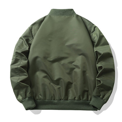 Men's Lightweight Flight Bomber Jacket with Water-Repellent Shell and Contrast Lining Shop Velvia