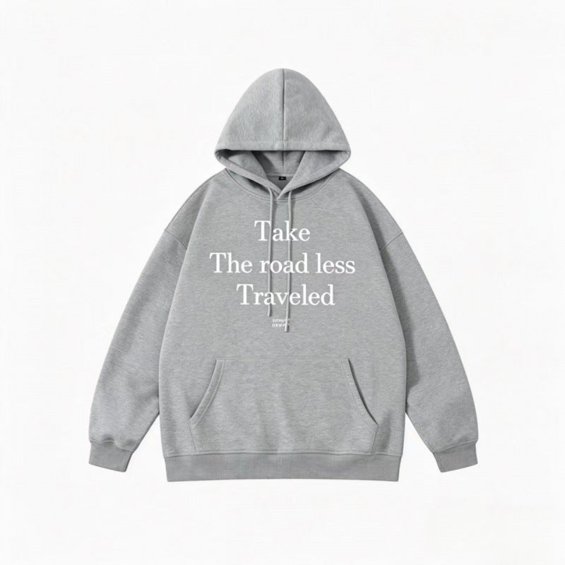 Unisex Oversize Hoodie with Statement Print and Kangaroo Pocket Shop Velvia