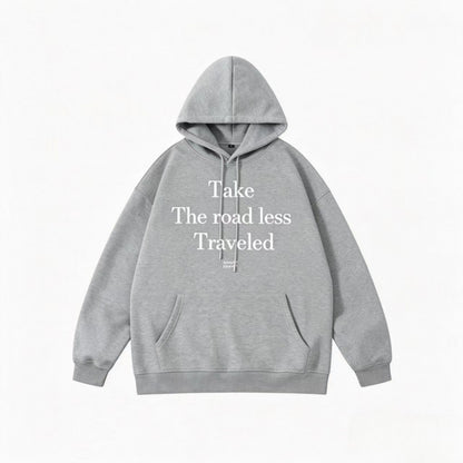 Unisex Oversize Hoodie with Statement Print and Kangaroo Pocket Shop Velvia