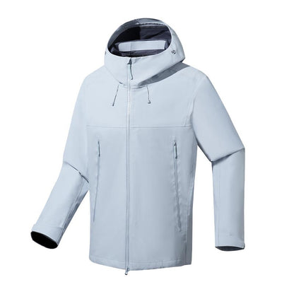Men's water- and windproof softshell outdoor jacket with adjustable hood Shop Velvia