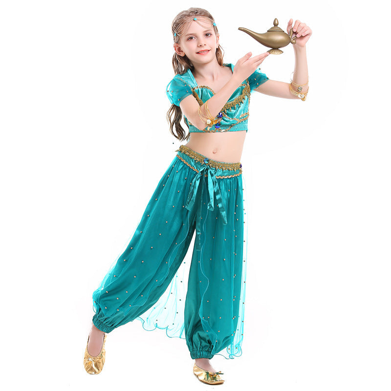 Girl exotic belly dance costume with sparkling details Shop Velvia