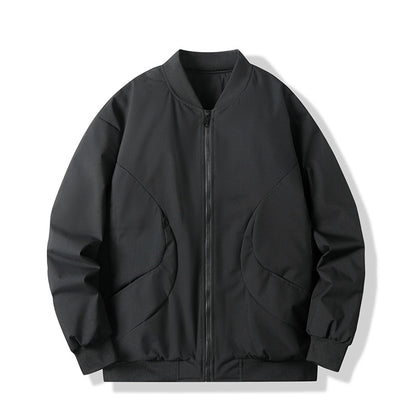 Men's lightweight padded bomber jacket with windproof surface and ribbed hem Shop Velvia
