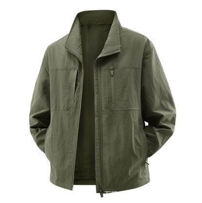 Men's Lightweight Field Utility Jacket with Mesh Lining, Stand-Up Collar and Zipper Pockets Shop Velvia