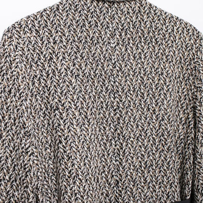 Women's Longline Tweed Blazer with Flap Pockets and Waist Belt Shop Velvia