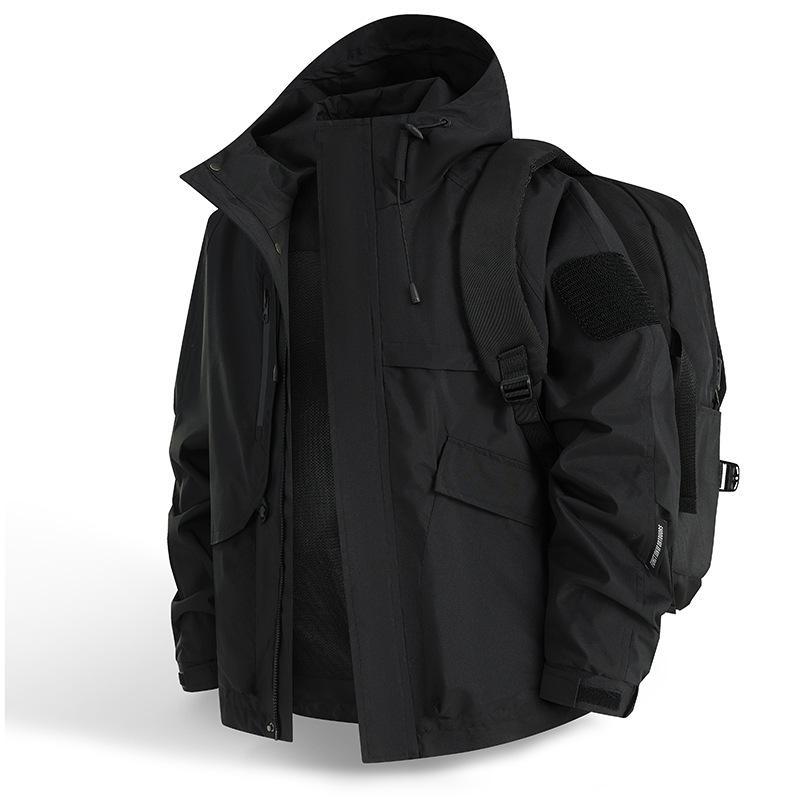 Men's Urban Weather-Resistant Hooded Parka with Multifunctional Pockets and Mesh Lining Shop Velvia