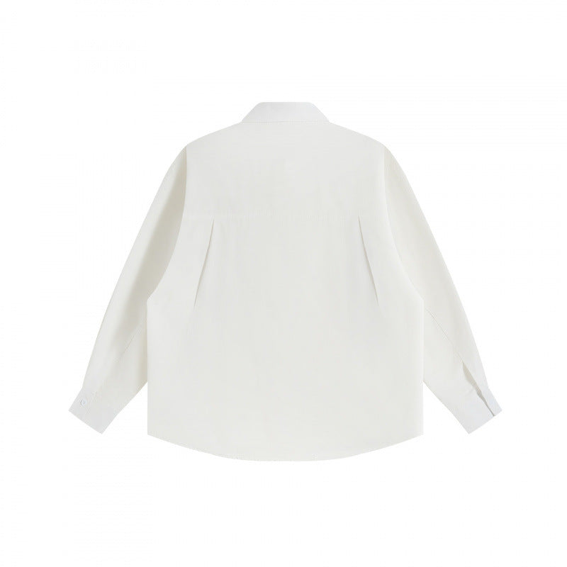 Unisex Oversize shirt with sewn-on retro patch applications and boxy silhouette Shop Velvia