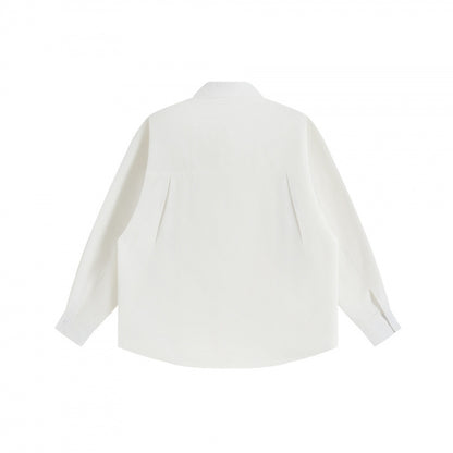 Unisex Oversize shirt with sewn-on retro patch applications and boxy silhouette Shop Velvia