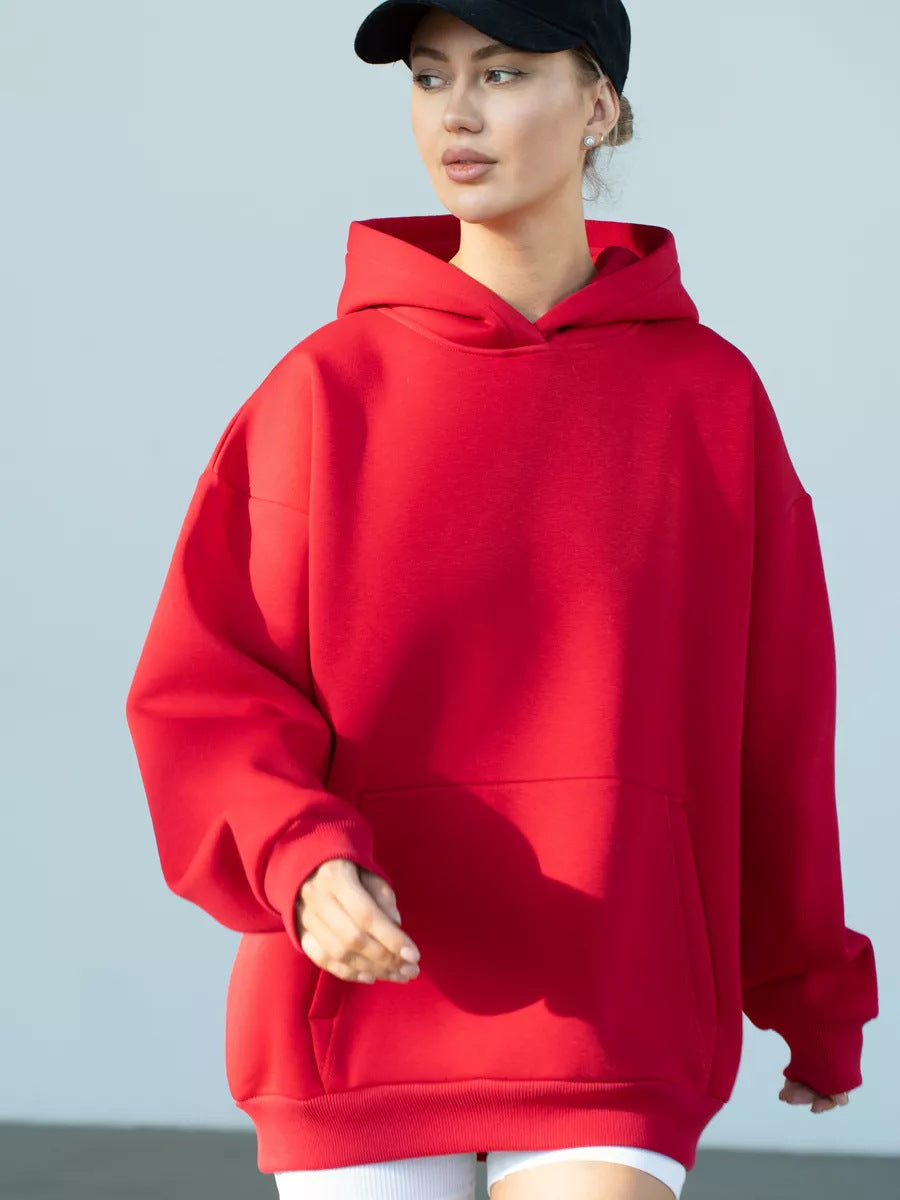 Women Oversize Hoodie made of high-quality cotton blend Shop Velvia
