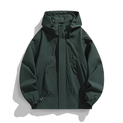 Unisex Lightweight Waterproof Utility Hoodie Jacket with Adjustable Cuffs and Large Pockets Shop Velvia