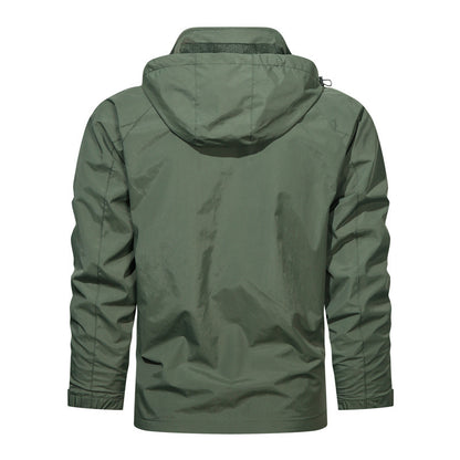 Men's Lightweight Softshell Field Jacket with Adjustable Hood and Organizer Chest Pocket Shop Velvia