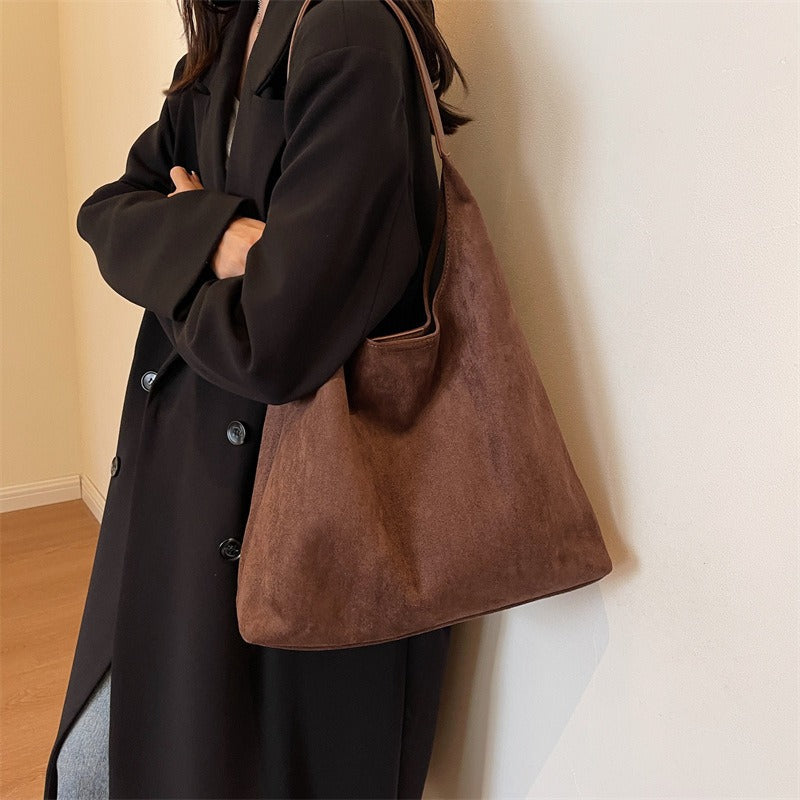 Women's Suede Shoulder Bag Shop Velvia