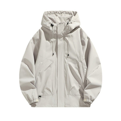Unisex Lightweight Waterproof Utility Hoodie Jacket with Adjustable Cuffs and Large Pockets Shop Velvia