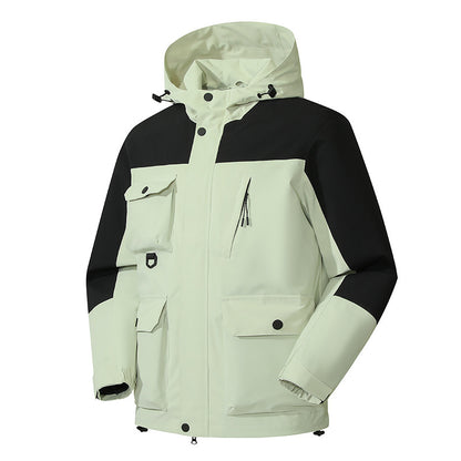 Men's Technical Utility Field Jacket with Hood, Multiple Pockets and Wind-Resistant Shell Shop Velvia