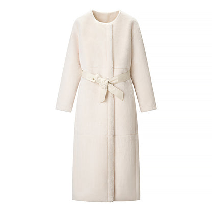 Women's Cozy Longline Teddy Coat with Clean-Cut Silhouette and Hidden Snap Placket Shop Velvia