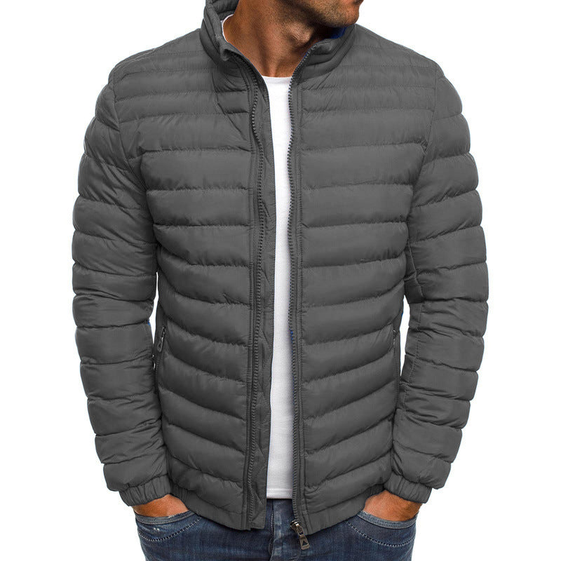 Men's lightweight quilted jacket with high collar and optimal insulation Shop Velvia
