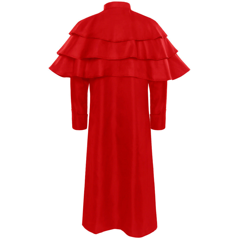 women's elegant maxicape coat with layered shoulder capes and stand-up collar Shop Velvia