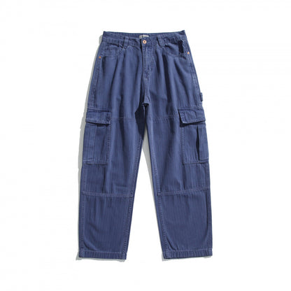 Men's Relaxed-Fit Carpenter Cargo Pants made of lightweight canvas with patch flap pockets Shop Velvia