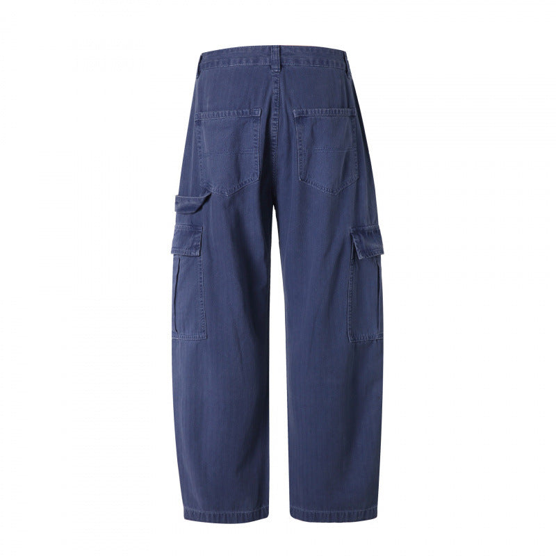 Men's Relaxed-Fit Carpenter Cargo Pants made of lightweight canvas with patch flap pockets Shop Velvia