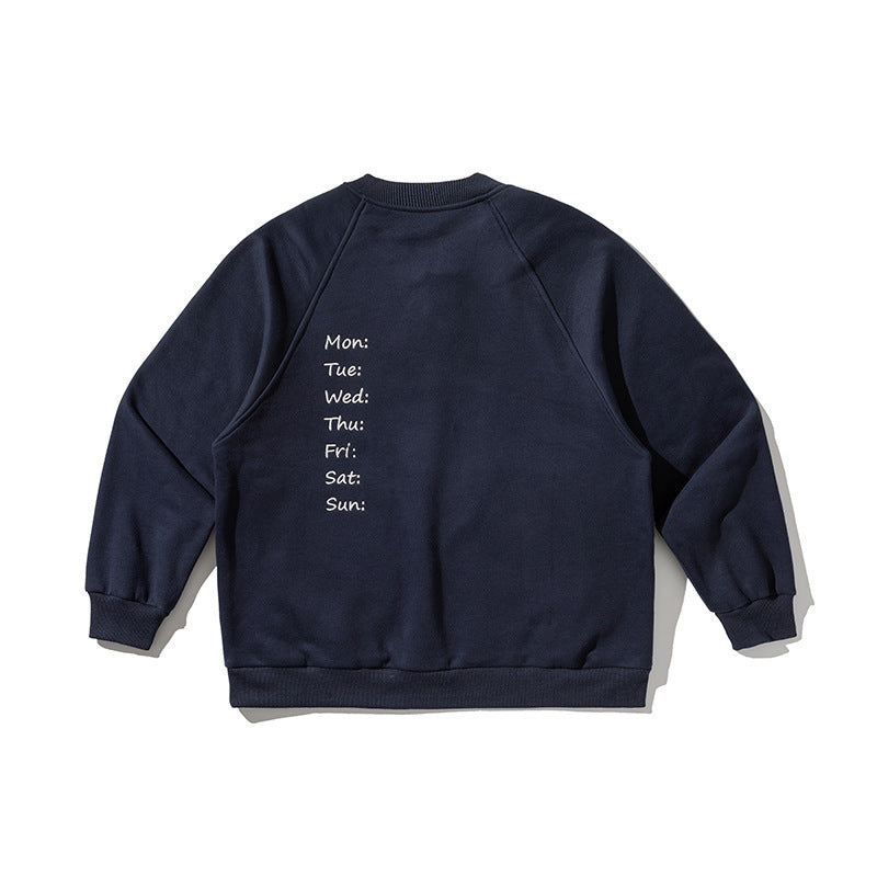 Unisex Oversize Henley Sweatshirt with raglan sleeves, button placket, and distinctive round pockets Shop Velvia