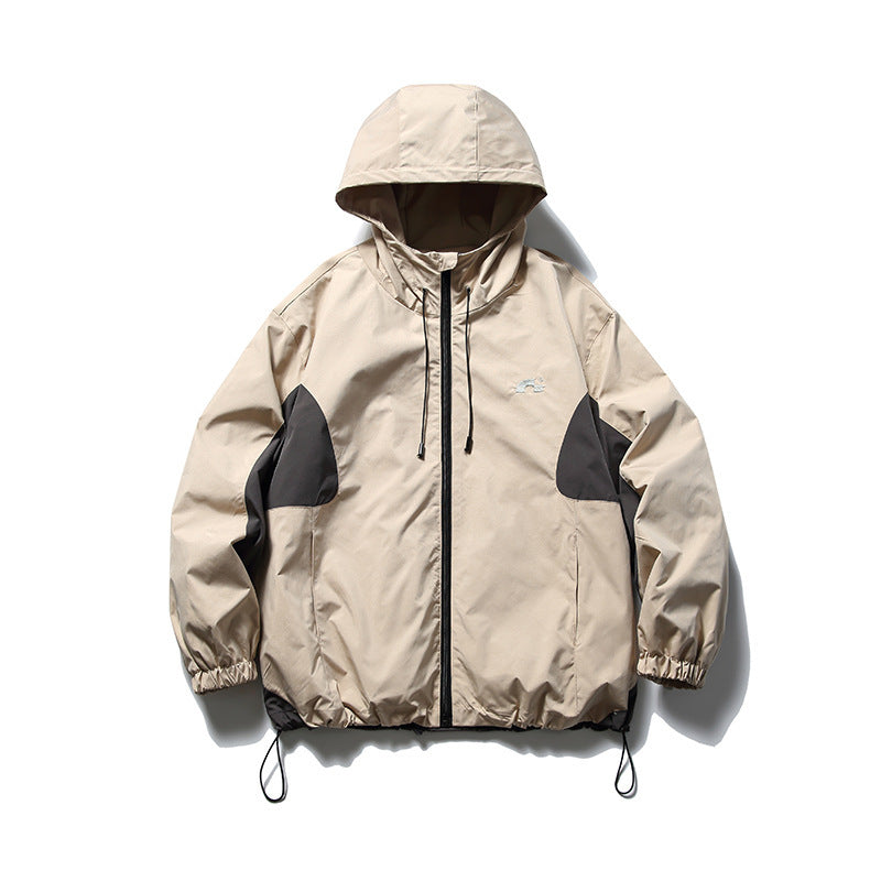 Unisex Technical Hooded Overjack in Boxy Cut with Drawstring Hem Shop Velvia