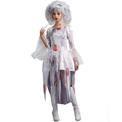 Men's Creepy Ghost Costume with Stylish Hat and Torn Details Shop Velvia