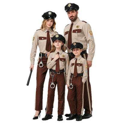 Men's police costume with decorative uniform and accessories Shop Velvia