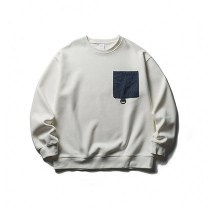 Unisex Oversized Sweatshirt with applied chest pocket and D-ring Shop Velvia