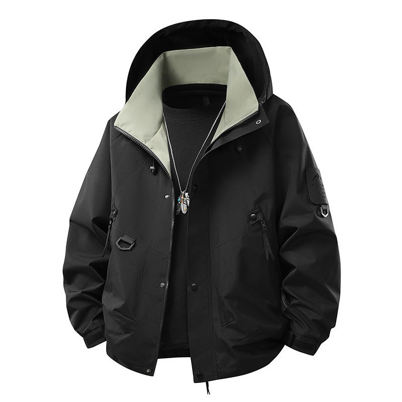 Men's outdoor softshell jacket with water-repellent membrane, versatile utility pockets, and adjustable cuffs Shop Velvia