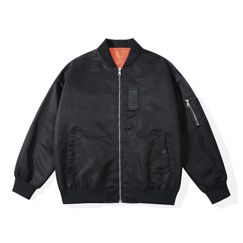 Men's Lightweight Flight Bomber Jacket with Water-Repellent Shell and Contrast Lining Shop Velvia