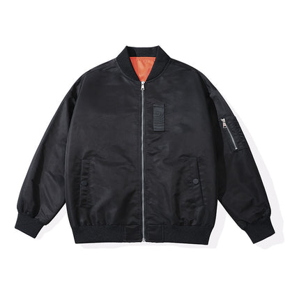 Men's Lightweight Flight Bomber Jacket with Water-Repellent Shell and Contrast Lining Shop Velvia