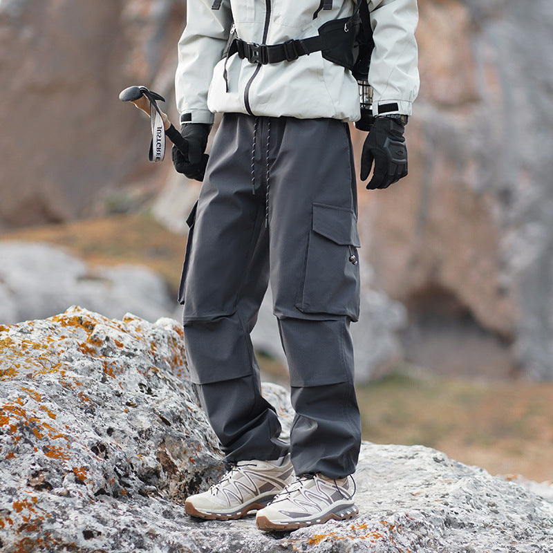 Men's Technical Outdoor Cargo Pants with Water-Repellent Stretch and Reinforced Knees Shop Velvia