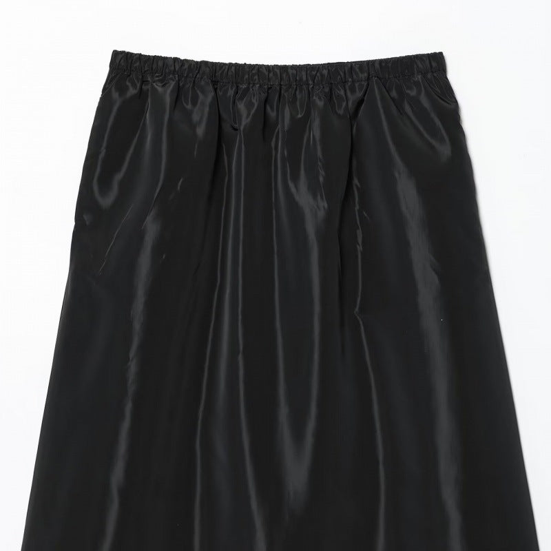 Women Cropped Bomber Jacket made of Satin Look with Zipper and Elastic Hem Shop Velvia