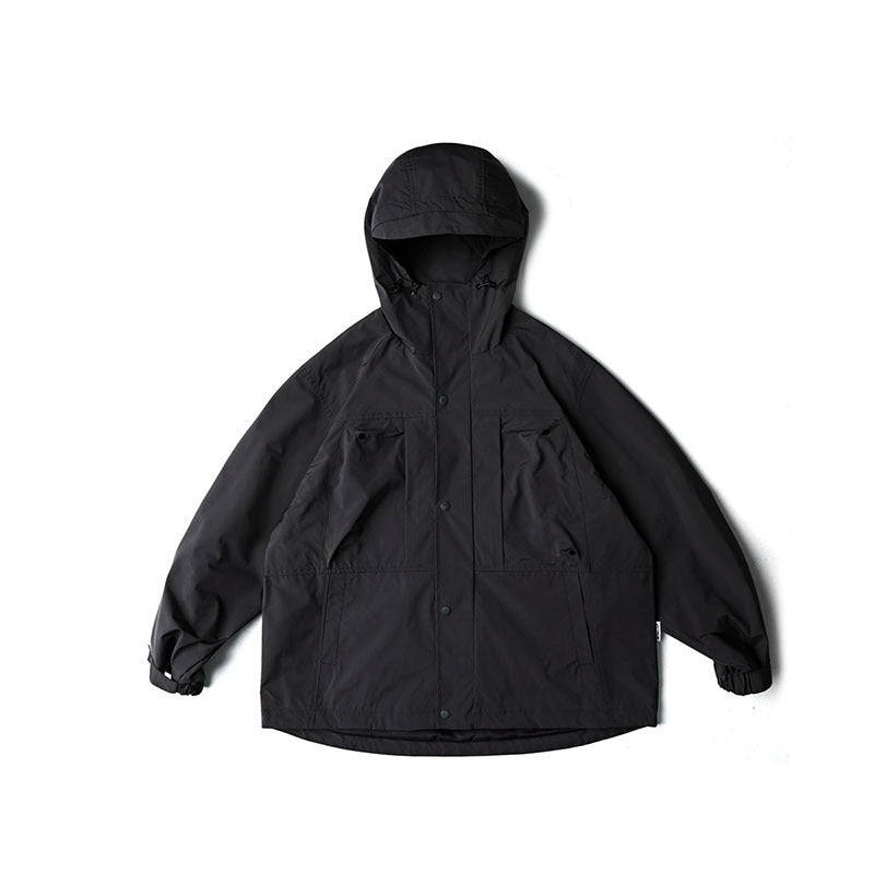 Unisex Water-Repellent Oversize Parka Jacket with Hood and Multifunctional Pockets Shop Velvia