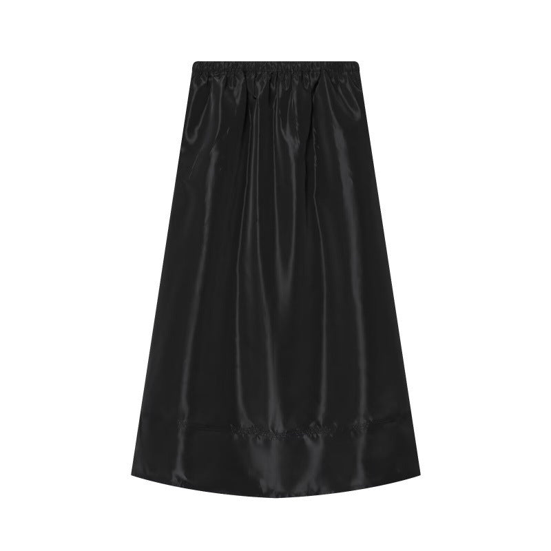 Women Cropped Bomber Jacket made of Satin Look with Zipper and Elastic Hem Shop Velvia