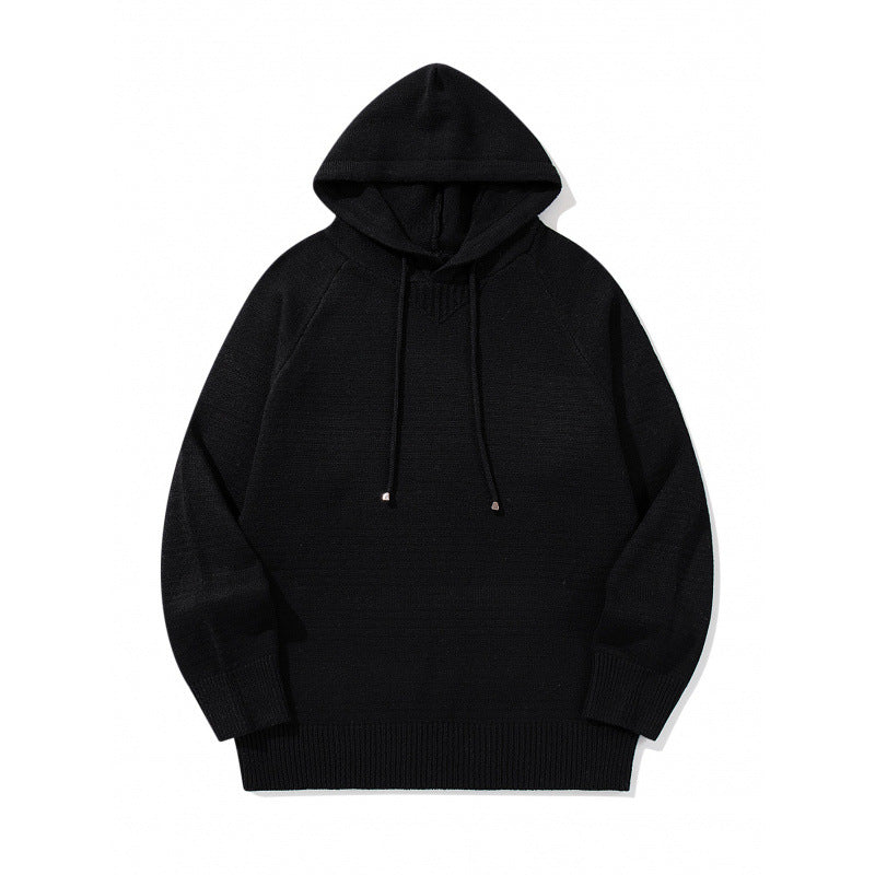 Unisex Oversize Knit Hoodie with Raglan Sleeves and Ribbed Cuffs Shop Velvia