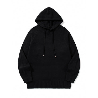 Unisex Oversize Knit Hoodie with Raglan Sleeves and Ribbed Cuffs Shop Velvia