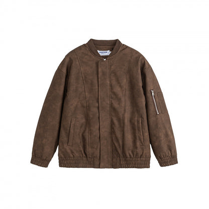 Unisex Oversize Hoodie Bomber Jacket in Velour Look with Hood, Arm Pocket and Elastic Hem Shop Velvia