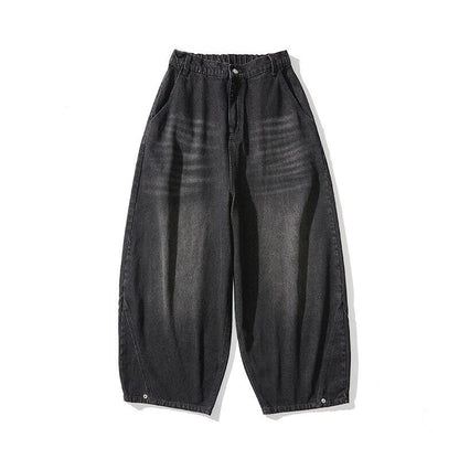 Men's extra-wide baggy jeans with a low crotch, relaxed low-crotch cut, and wide hem Shop Velvia