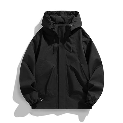 Unisex Lightweight Waterproof Utility Hoodie Jacket with Adjustable Cuffs and Large Pockets Shop Velvia
