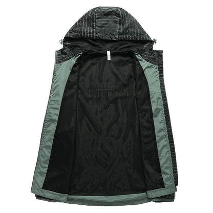 Men's Lightweight Reflective Hooded Windbreaker with Mesh Lining and Zipper Pockets Shop Velvia