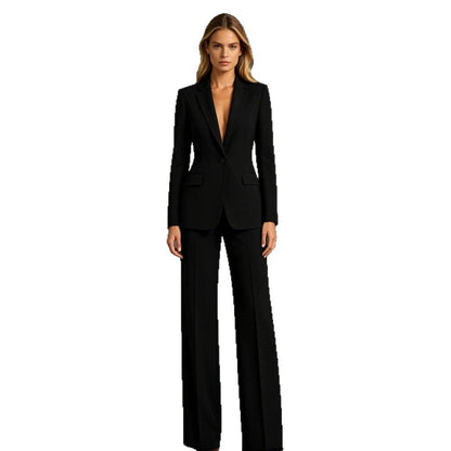 Women Elegant Suit with Wide Leg