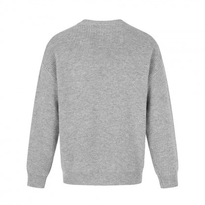 Unisex Soft Oversized Ribbed Sweater with Relaxed Fit and Tonal Texture Shop Velvia
