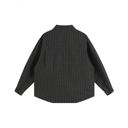 Unisex Oversize Shirt Jacket with boxy cut, shirt collar and patch breast pocket Shop Velvia