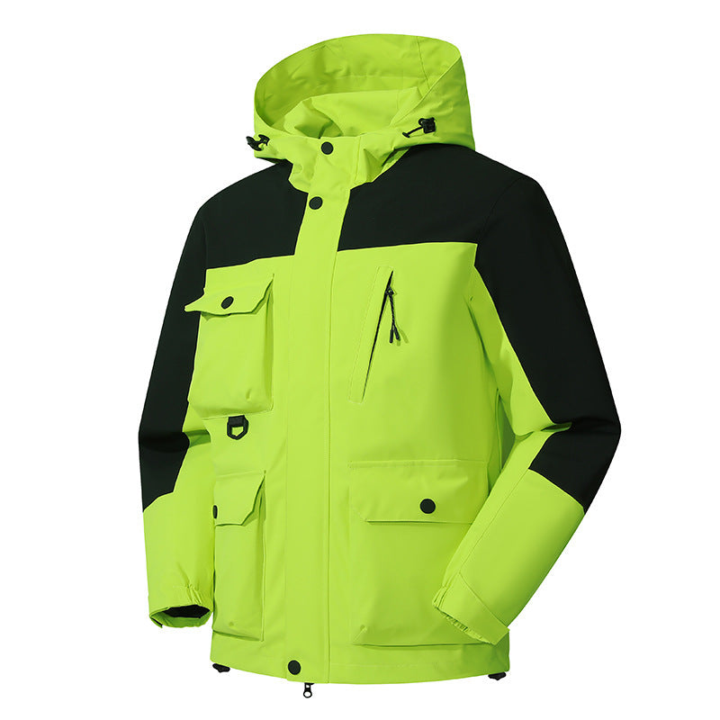 Men's Technical Utility Field Jacket with Hood, Multiple Pockets and Wind-Resistant Shell Shop Velvia