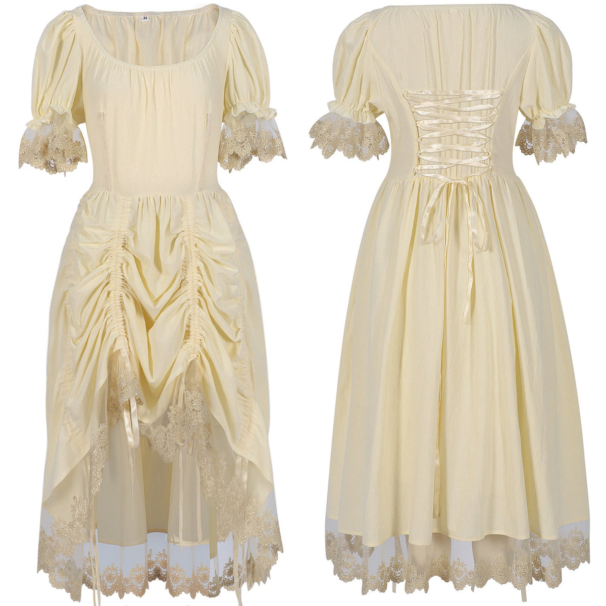 Women’s romantic maxi dress with off-the-shoulder neckline, puff sleeves, fitted bodice, and side ruching Shop Velvia
