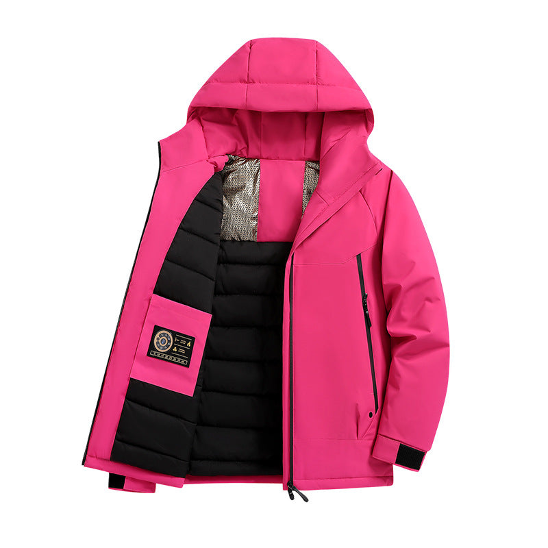 Men's Insulated Softshell Parka with Technical Hood, Windproof Outer Shell and Inner Pockets Shop Velvia
